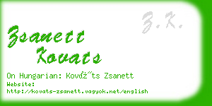 zsanett kovats business card